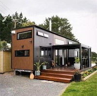 Villa préfabriquée portable équipée d'appareils intelligents, maison mobile, style chalet Apple, maisons préfabriquées