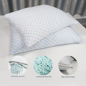 Oreiller <span class=keywords><strong>de</strong></span> <span class=keywords><strong>lit</strong></span> en fibre <span class=keywords><strong>de</strong></span> bambou ergonomique, confortable et respirant, le plus populaire, avec particules <span class=keywords><strong>de</strong></span> mousse à mémoire <span class=keywords><strong>de</strong></span> forme, pour couple - Product Image 1