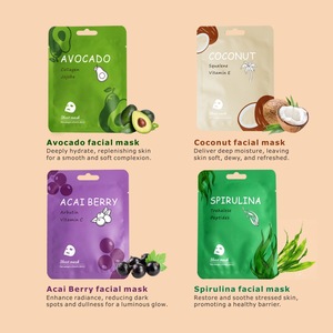 Nieuw Vitamine C Fruit Gezichtsvel Masker 25Ml Aloë & Roos Hydraterende Krimpende Poriën Repareren Verstevigende Monstergrootte Private Label - Product Image 3