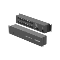 Amplificateur et distributeur de signal XLR 5 broches LTECH DMX/RDM, amplificateur de signal d'éclairage de scène 16 voies