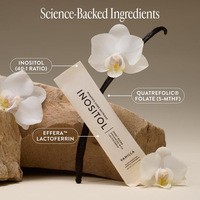 Vente en gros, personnalisable : 30 bâtonnets de poudre de protéines de lactosérum clair à l'inositol, complément alimentaire pour la vitalité hormonale et le soutien métabolique des femmes