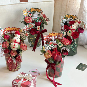 Caja <span class=keywords><strong>de</strong></span> Embalaje para Ramo <span class=keywords><strong>de</strong></span> Flores Navideñas Blancas, Cajas <span class=keywords><strong>de</strong></span> Regalo <span class=keywords><strong>de</strong></span> <span class=keywords><strong>Cartón</strong></span> Personalizadas para Arreglos Florales Navideños, Cestas <span class=keywords><strong>de</strong></span> Regalo - Product Image 2