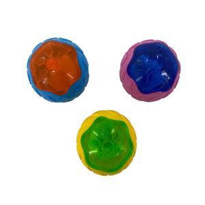 Yüksek kaliteli köpük Tpr + Tpr malzemesi interaktif tedavi oyuncak köpek topu çiğnemek oyuncak ışık ile - Product Image 1