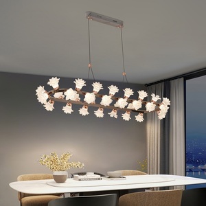 Crystal Flower Restaurant Chandelier - Romantic Atmosphere Style - Home <strong>Lighting</strong> - Product Image 5