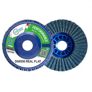 Disco de Láminas Fervi Performance 115x22mm, Abrasivo Azul Realmente Plano, 13300 RPM para Lijado - Product Image 1