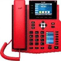 Kırmızı X5U-R Kurumsal IP Telefon Çift Renkli Ekran 16 SIP Hattı 30 DSS Tuşu Dahili BT 4.2 6 Yollu Konferans POE Wi-Fi SIP Telefon