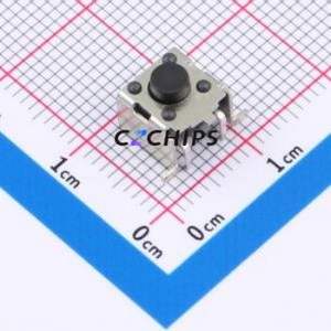 M25A050211X Tactile Switch SMD-4P,7.5x7.4mm Switch Single Pole Single Throw Round Button 2.6N 6mm - Product Image 1