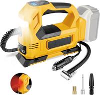 HF9325 25mm cylindre 26L/min compresseur d'air de voiture Portable gonfleur de pneu de voiture arrêt automatique pompe à affichage numérique pour pneu voiture vélo