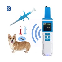 Lector de Temperatura RFID de 134.2kHz HDX FDX-B, Escáner Portátil de Microchip para Perros con Pantalla OLED, 30,000 Registros, ABS, para Mascotas Domésticas