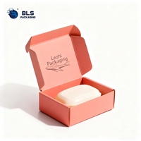 Boîte d'emballage en carton ondulé de haute qualité, recyclable, robuste, à base carrée, pliable sur mesure, pour savon, fournie directement par l'usine