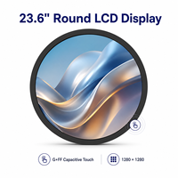 Solution d'affichage commercial personnalisée OEM ODM pour B2B, écran tactile capacitif LCD extérieur de 23,6 pouces pour la réception d'hôtel, luminosité de 1500 cd