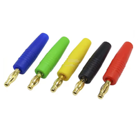 Connecteur banane plaqué or en cuivre pur 4 mm, connecteur de test de panneau, soudage, amplificateur de puissance, haut-parleur audio, résistant à la tension, isolation