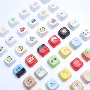 Juego <span class=keywords><strong>de</strong></span> Teclas Personalizadas con Diseño <span class=keywords><strong>de</strong></span> <span class=keywords><strong>Pixel</strong></span> <span class=keywords><strong>Art</strong></span>, Teclas Artesanales <span class=keywords><strong>de</strong></span> Resina con Forma <span class=keywords><strong>de</strong></span> Animales y Frutas Kawaii para Teclado Mecánico, Venta al Por Mayor OEM - Product Image 1