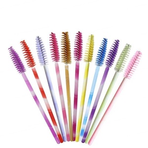 Lot de 50 brosses applicatrices jetables en nylon pour mascara, applicateur de cils ombré bicolore, brosse à cils pour greffe de cils, baguette de maquillage - Product Image 4