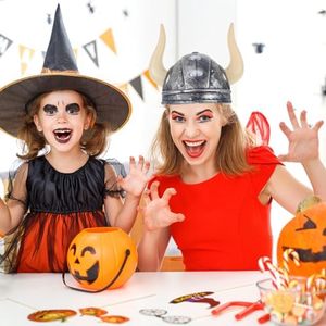 Garneck Creativity <span class=keywords><strong>Viking</strong></span>ヘルメットハットホーン大人用エコフレンドリーPPバイキングコスチュームヘルメットクラシックホーンデザインハロウィーン - Product Image 4