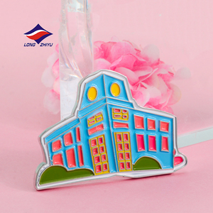 Longzhiyu 18 ans fabricant personnalisé métal émail Attractions architecturales logo Souvenir cadeau aimant de réfrigérateur - Product Image 4