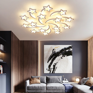 Plafoniera a stella a LED in acrilico moderno luce decorativa per interni di arte camera da letto studio sala da pranzo <span class=keywords><strong>lampadario</strong></span> a soffitto per camera dei bambini - Product Image 2
