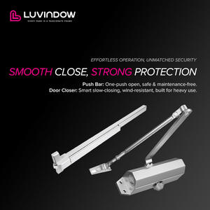 L'aluminium d'isolation thermique de portes d'entrée pour le commercial moderne économiseur d'énergie - Product Image 5