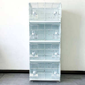 Nouvelle cage d'élevage pliable en fer et métal pour canaris Yubird, pinsons bleus, hirondelles grises, et grande boîte pour hibiscus jaune doré - Product Image 1