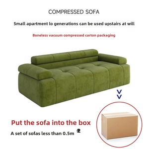 Ghế sofa thư giãn hiện đại tối giản, đệm mút ép chân không, kiểu dáng bông xốp, phù hợp cho căn hộ nhỏ - Product Image 3