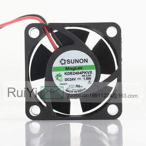 Sunon 5V 12V 48V DC 24V 1,5 W AC EC 4020 40 X40X20MM 4CM Magnets chwebebahn Frequenz umrichter Leises Lager 2-Draht KDE2404PKVX Lüfter - Product Image 2