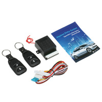 Kit central de télécommande automatique universel pour voiture 12V Verrouillage de porte Système d'entrée sans clé pour véhicule avec 2 télécommandes