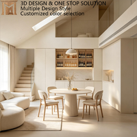 Aparador de Madera Maciza de Lujo Moderno para Comedor, Cajones Ecológicos, Gran Capacidad, Estantes Ajustables, Aparador de Madera Personalizado