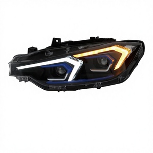 Accesorios para Automóviles <span class=keywords><strong>BMW</strong></span> Serie 3 <span class=keywords><strong>F30</strong></span>/F35 2013-2018, Faros Delanteros LED de Doble Color, Lámpara Delantera Amarilla y Blanca, DRL, Conexión Plug&Play - Product Image 1