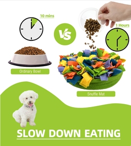Peluche Chien Mangeoire Lente Traiter <span class=keywords><strong>Snuffle</strong></span> <span class=keywords><strong>Mat</strong></span> Pour La Formation De L'odeur Pet Chiot Puzzle Jouet Bols De Nourriture - Product Image 5