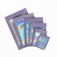 Custom Mini Ziplock Bag Frosted Klein Zakje Herbruikbare Ritssluiting Holografische Verpakking Plastic Zak