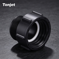 Adaptateur IBC DN50 S60x6 femelle vers BSP mâle 2 pouces pour raccord d'irrigation agricole avec tête ronde et face de port d'entrée