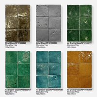 Carreaux de céramique artisanaux de style Zellige marocain de qualité supérieure, carreaux muraux émaillés pour crédence de cuisine