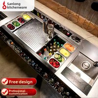 Table de préparation réfrigérée standard de 1,5 m en acier inoxydable argenté 220 V, plan de travail commercial, comptoir de bar, fabriqué en Chine continentale