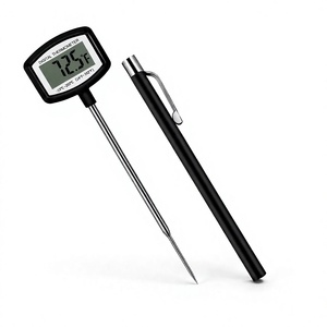 Digital Food Thermometer <b>Pen</b> Style Probe Cooking Thermometer Stainless Steel Body for BBQ Baking Meat <b>Water</b> Measurement - Product Image 1