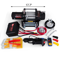 Treuil électrique avec câble unique de 12V, 6000lb, hors route, pour voiture, Atv