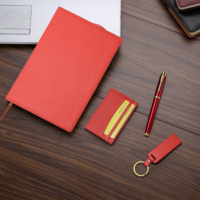 Ensemble cadeau Accessoires Ensemble en cuir Carnet en cuir A4 Format personnalisé Cuir personnalisé Cadeaux promotionnels d'entreprise Cadeaux d'entreprise Ensemble cadeau