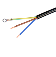 KABEL DAYA QUANWEI 3X2.5/3X1.5/3X0.75 AC 110V 220V 240V USA untuk Komputer dan Peralatan Rumah Tangga, Panjang 25m, Ujung Jantan IEC
