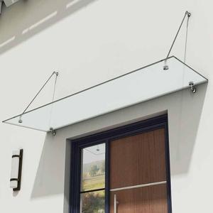 <span class=keywords><strong>Toldo</strong></span> de Vidrio Transparente con Varillas de Soporte Metálicas para Patio - Product Image 2