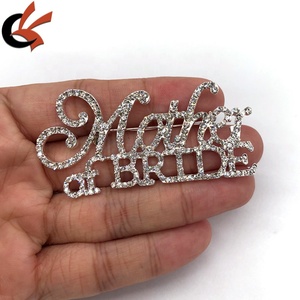 Broches decorativos de diamantes brillantes, broches de cristal de diamantes de imitación para boda y compromiso para niños, madre de novia, novio - Product Image 4