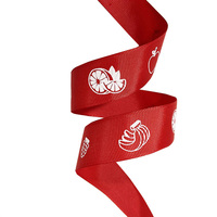 Rubans en satin polyester personnalisés avec logo en feuille d'or pour l'emballage, la décoration et l'impression (vente en gros)
