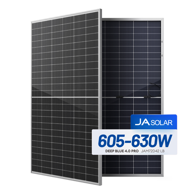JA Oem Mono Crystalline Solar Panels 610W 620W 630W Bifacial Solar Photovoltaic Panel