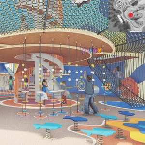 Juego de Juegos Infantiles con Temática Marina, Sin Motor, con Tobogán de Acero, Escalada y Columpio, para Parques de Diversiones al Aire Libre, Gran Venta 2026 - Product Image 4