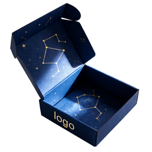High-End Corrugated Board Laminate Mailer Boxes Gold Foil Hot Stamping <b>Foldable</b> Shipping Boxes Custom Logo Luxury Packaging <b>Box</b> - Product Image 2
