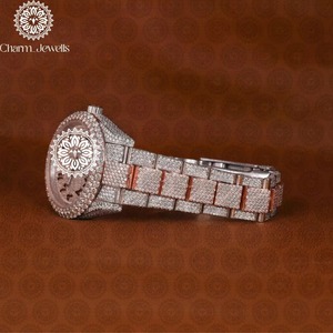 Montre mécanique écologique en diamant avec bracelet en acier inoxydable et cristal, idéale pour la mode et l'usage quotidien, disponible à prix réduit - Product Image 6