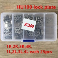 200 pièces/lot HU100 plaque de verrouillage pour Buick voiture serrure Reed plaque de verrouillage 1R,2R,3R,4R,1L,2L,3L,4L chaque 25 pièces voiture verrouillage réparation accessoires