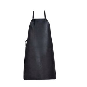 <b>Leather</b> Bib <b>Apron</b> Classic Style Durable Without Pockets For Cooking Daily Use - Product Image 1