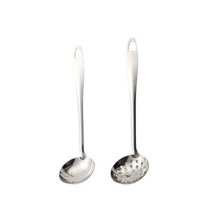 Cuillère passoire à long manche en acier inoxydable épaissi, écumoire à soupe, louche pour fondue, usage domestique et professionnel - Product Image 5