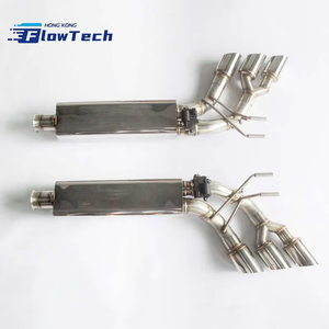 ท่อไอเสีย FlowTech SS304 ประสิทธิภาพสูงสำหรับ Mercedes Benz G Glass W463 G63 G500 5.5T Valvetronic Muffler Valve Catback - Product Image 1