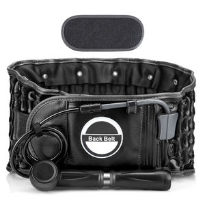 Medische Volwassen Lumbale Lucht Tractie Brace Pu Lederen Materiaal Opblaasbare Taille Ondersteuning Rug Spinale Decompressie Pijnverlichting Gordel - Product Image 1