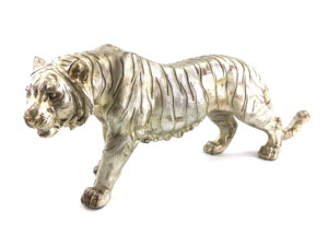 Statua di Tigre in Resina Personalizzata a Grandezza Naturale, Stile Buddista, Dipinta a Mano, Figurina Decorativa per <span class=keywords><strong>Giardino</strong></span> e Casa - Product Image 3